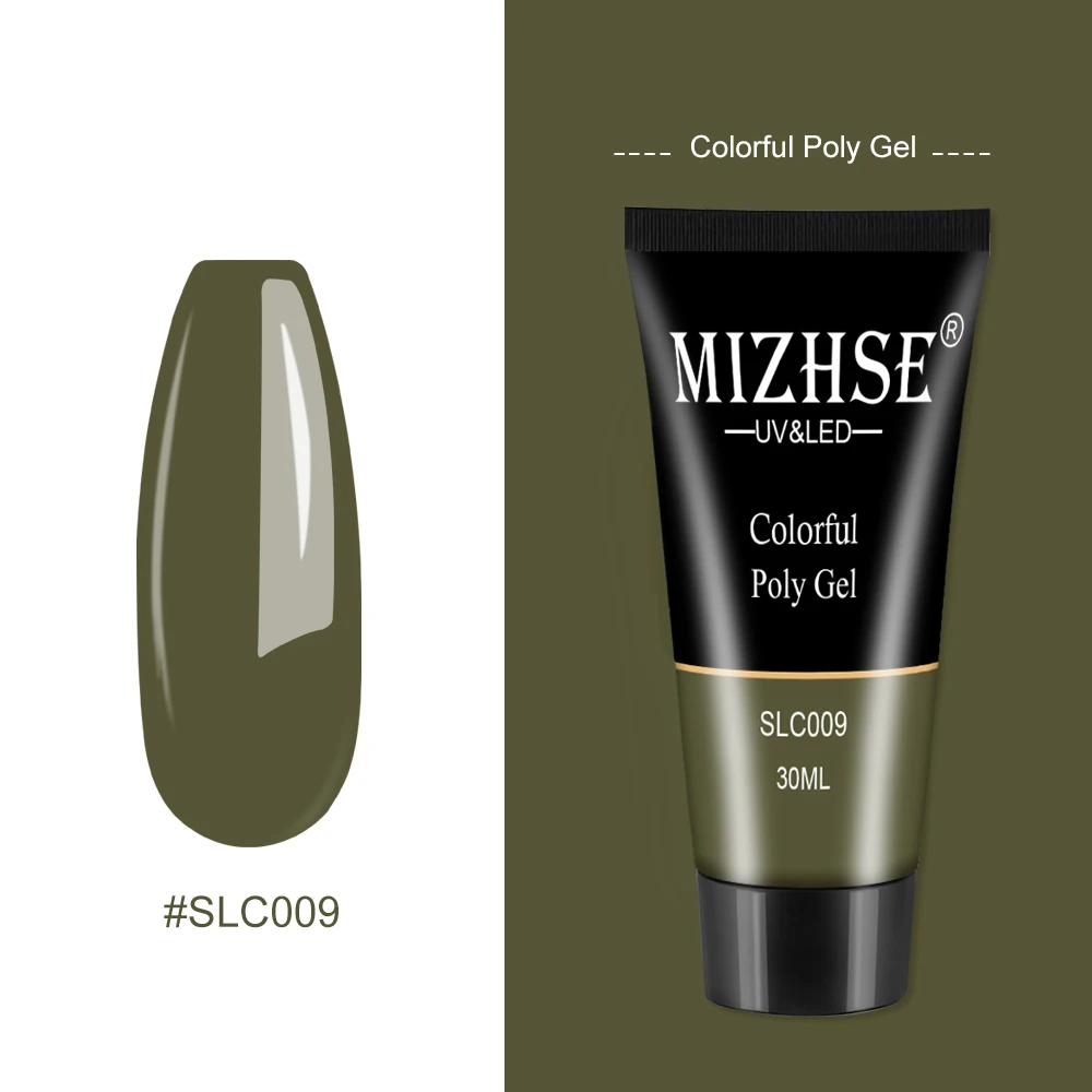 SLC009-30G MIZHSE УФ/светодиодный Гель-лак для ногтей, твердый Гель-лак для ногтей, быстрое наращивание пальцев 30 г/15 г, полигель для ногтей, гель для ногтей, требуется верхнее и Базовое покрытие - Цвет: SLC009-30G