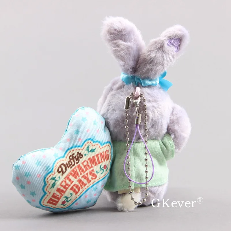 9-12 см Kawaii брелок подвеска Кролик плюшевый мишка игрушка Телла Лу кролик милый кролик Даффи друзья пушистый меховой шарик-подвеска подарок