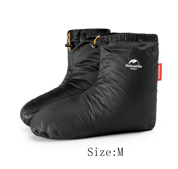 Naturehike Goose Down Shoe Covers Sleeping Bag Accessories 80g Camping Indoor Unisex Winter Warm Feet Cover Waterproof Windproof - Цвет: M Size