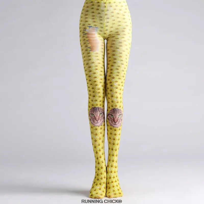 

Daisy Kitty Printed Pantyhose Stockings Tight Women Cotton Blends Running Chick Cn(origin) STANDARD