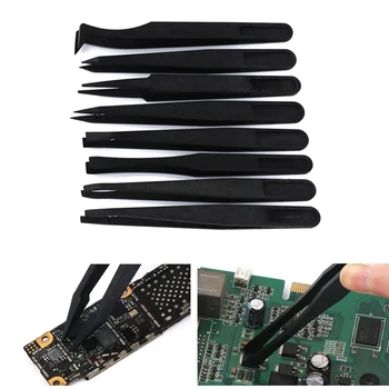 

Anti-Static ESD Tweezers Plastic Tweezers Set for Laboratory Work Electronicsnew