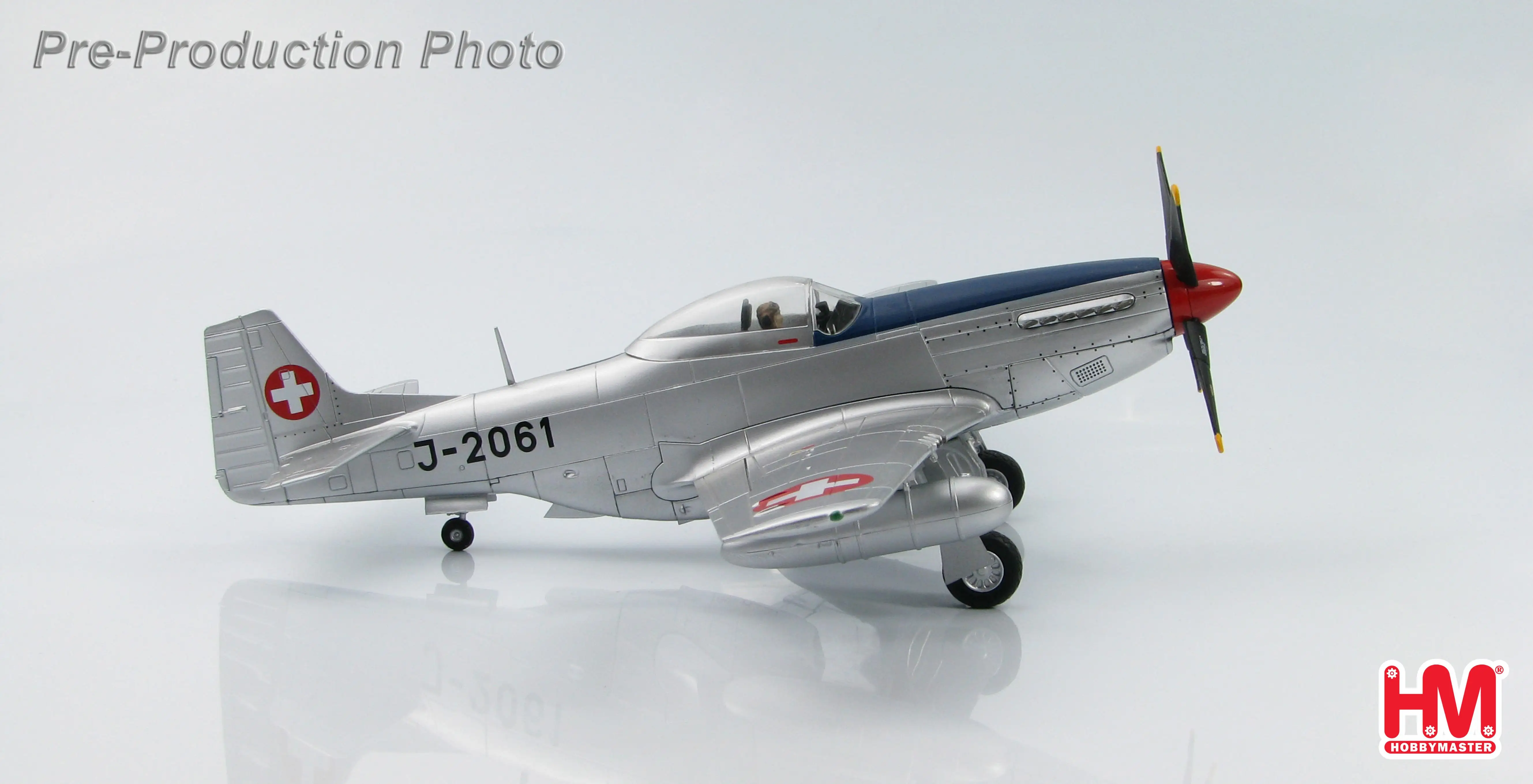 Хобби мастер P-51D Мустанг J-2061 кулак 16 швейцарских ВВС Sept 1949 1/48 литье под давлением модель самолета