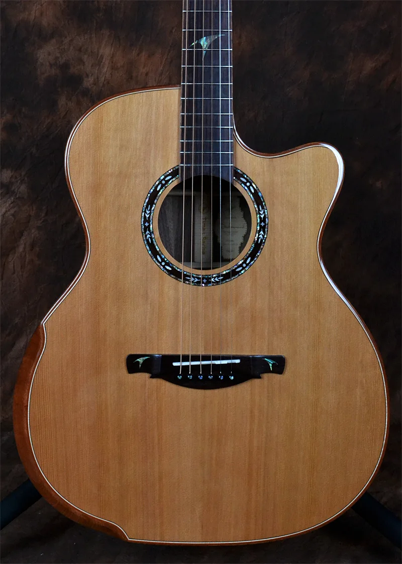 Dadarwood DW-TH640CS solid top acoustic guitar, acoustic electric guitar, Guitarra acustica