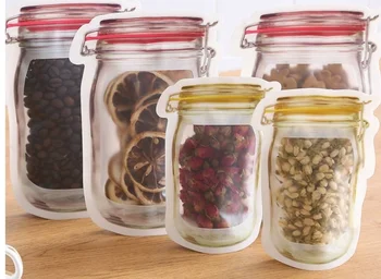 

Snack bag tea bag split bag standing thick new reusable mason bottle ziplock bag potes hermeticos