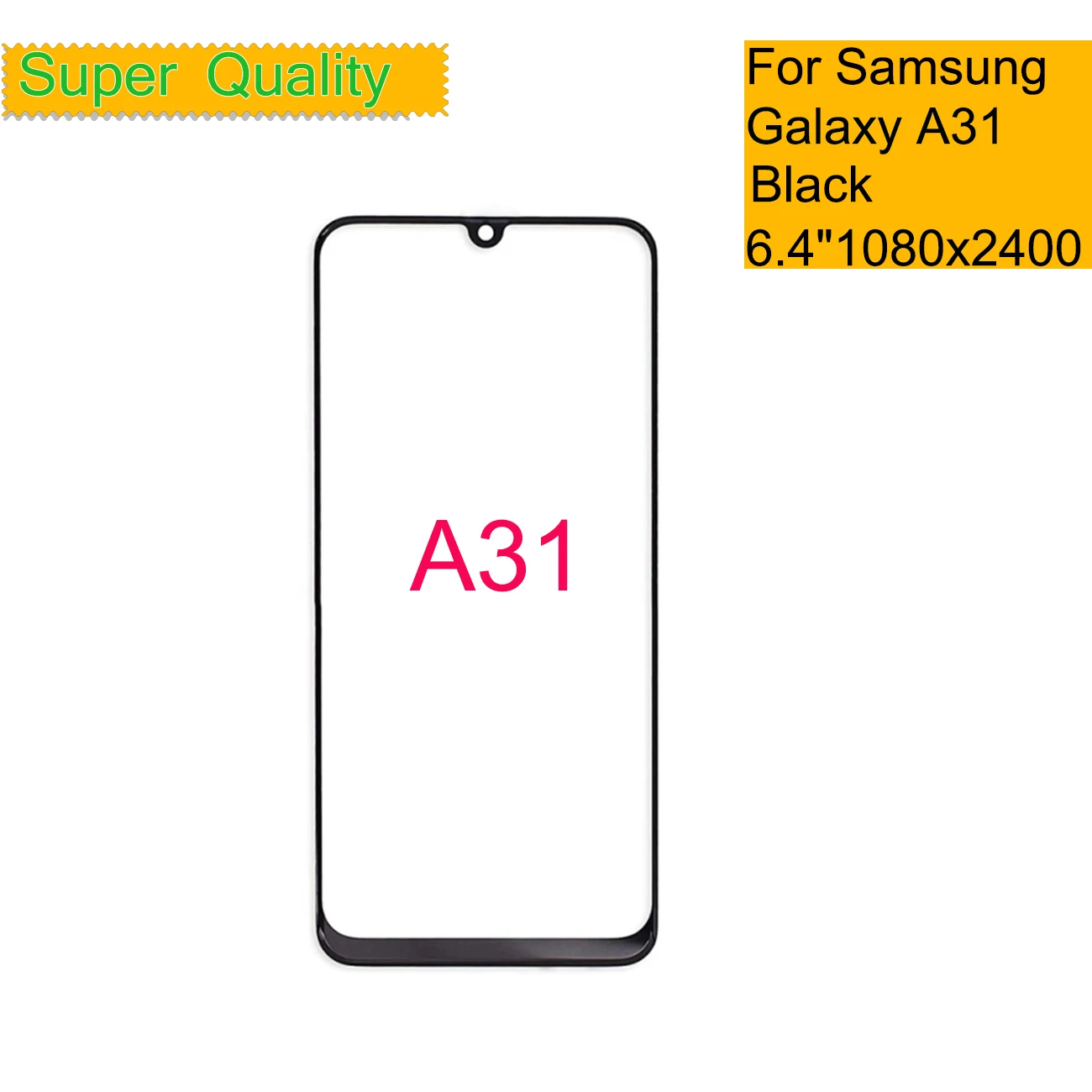 10Pcs/Lot For Samsung Galaxy A31 Touch Screen Front Glass Panel LCD ...