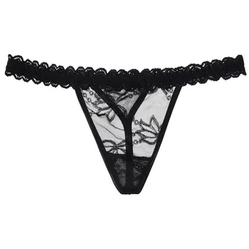 

Hot Sale New Women's Panties Sexy G string Tong Transparent Lace Underwear lingerie panties Brazilian Calcinhas Tangas New