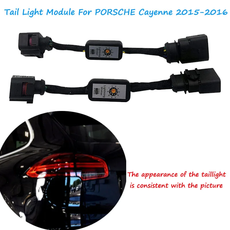 

Car Dynamic Turn Signal Indicator LED Taillight Add-On Module Cable Wire Harness For PORSCHE Cayenne 2015-2016 Tail Light Module