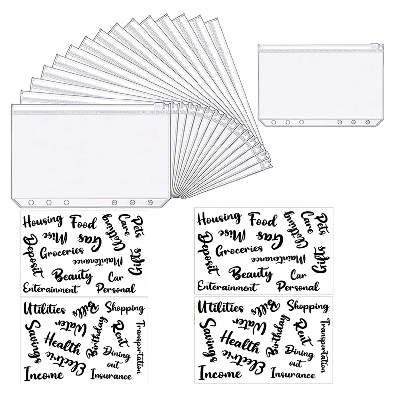 kooi Jumping jack oosten PPYY A6 Bindmiddel Zakken Rits Mappen Met Cash Envelop Etiketten Stickers  Budget Enveloppen Labels Voor Budget Financiën Planners|Dossier Map| -  AliExpress