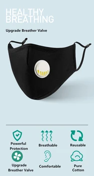 

Riding Mask Anti-Dust PM2.5 Mask Respirator Mouth Masks Haze Anti-Pollution Mask Active Carbon Protective Mask With Filter Valve