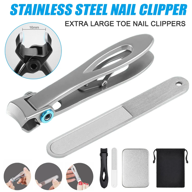 

Toe Nail Clippers for Thick Nails Heavy Duty Metal for Men Seniors Ergonomic Design Toe Nail Clippers With Box Gift BaG