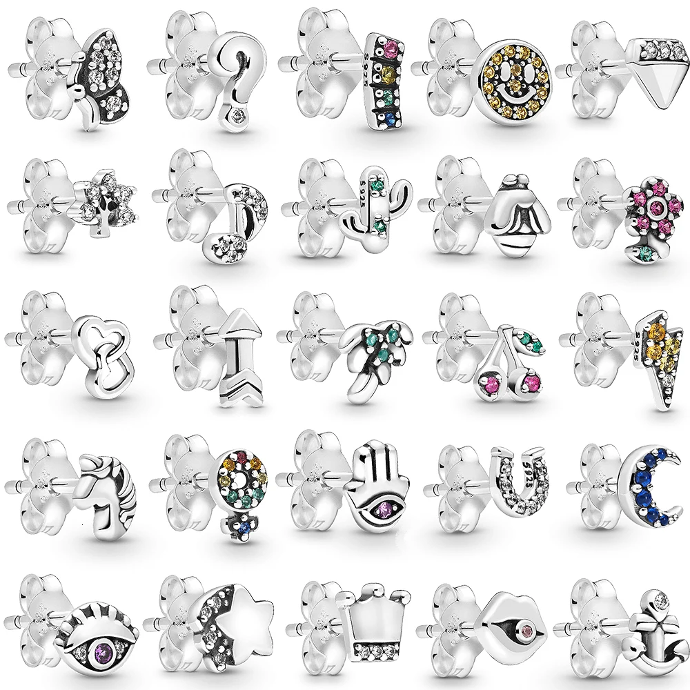 Предпродажа, Серебро 925 пробы, Серия I hear smiley, якорь, пчела, стрела, метеор, корона, единорог, цветок, вишня, кактус