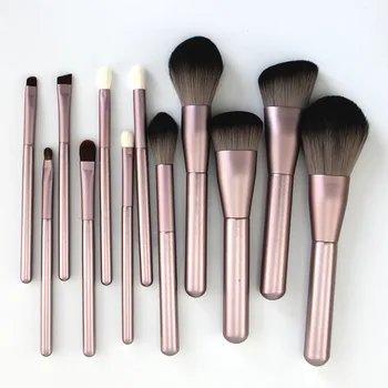

12 Pcs Make-up Brush Set Animal Fur Face Powder Eyeshadow Brush Beauty Tools Makeup Brushes Gift Set for Women