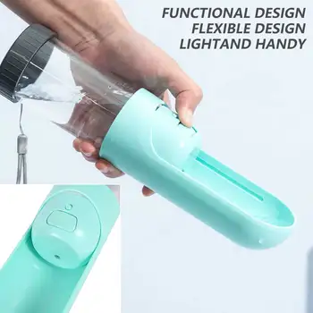 

Portable Pet Drinking Bowl With Activated Carbon Filter 300Ml Dog Cat Plastic Water Feeding Bowl Travel Outdoor Pet Drinking Cup