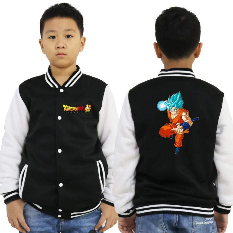 baseball jacket 12 Бейсбольная куртка с принтом «Жемчуг дракона» Спортивный костюм для малышей Детская Повседневная осенне-зимняя одежда для мальчиков и девочек детская одежда топы - Color: baseball jacket 12