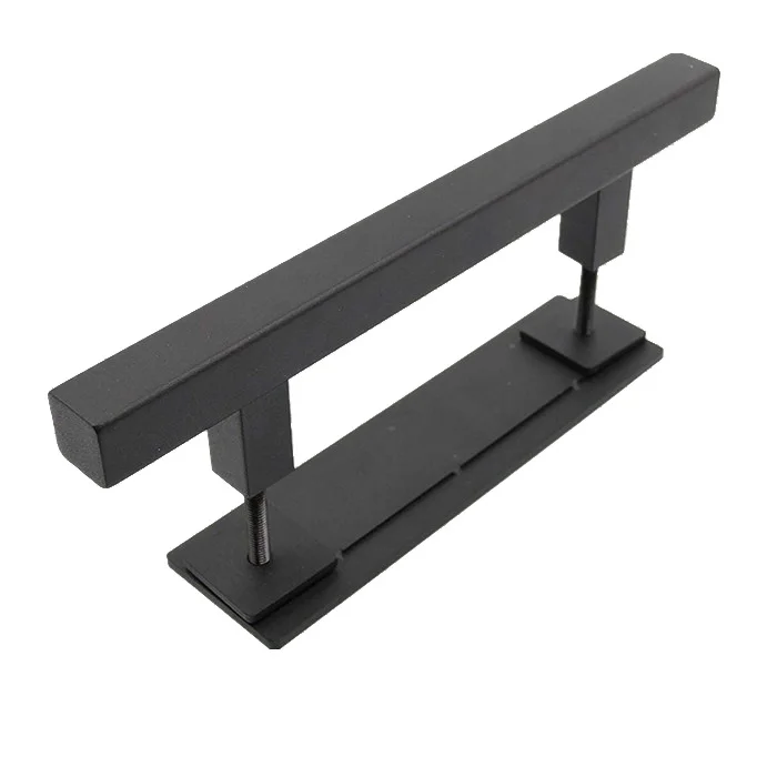 

2019 New Heavy Duty Cast Iron Thick Square Pull And Flush Door Handle Kit Barn Sliding Double-Sided