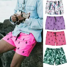 Для мужчин мужские шорты кэжуал, Гавайская Юбка с Пляжные шорты Летняя одежда с принтом, повседнедневые, свободные шорты новые мужские шорты для купания