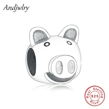 

925 Sterling Silver Pig Charm Fit Original Charm Bracelet Silver 925 Charm Beads for Making Berloque