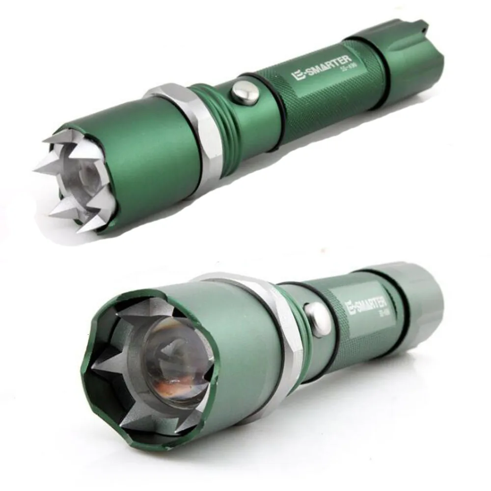 Flashlight Self-Defense LED Far Irradiation Tactical Lamp Hunting Emergency Defensive Tactical Flashlight Women Defend Weapon