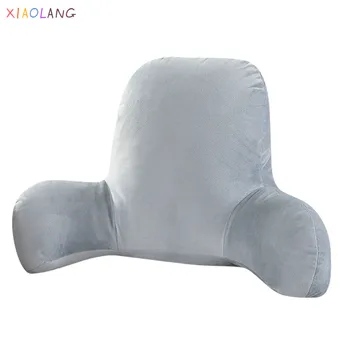 

Sofa Cushion Back Pillow Bed Plush Big Backrest Reading Rest Pillow Lumbar Support Chair Cushion With Arms Home Decor