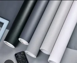 Thickened Self-adhesive Gray Series Waterproof Wallpaper Peel and Stick Bedroom Decoration Layout Background Wall Sticker