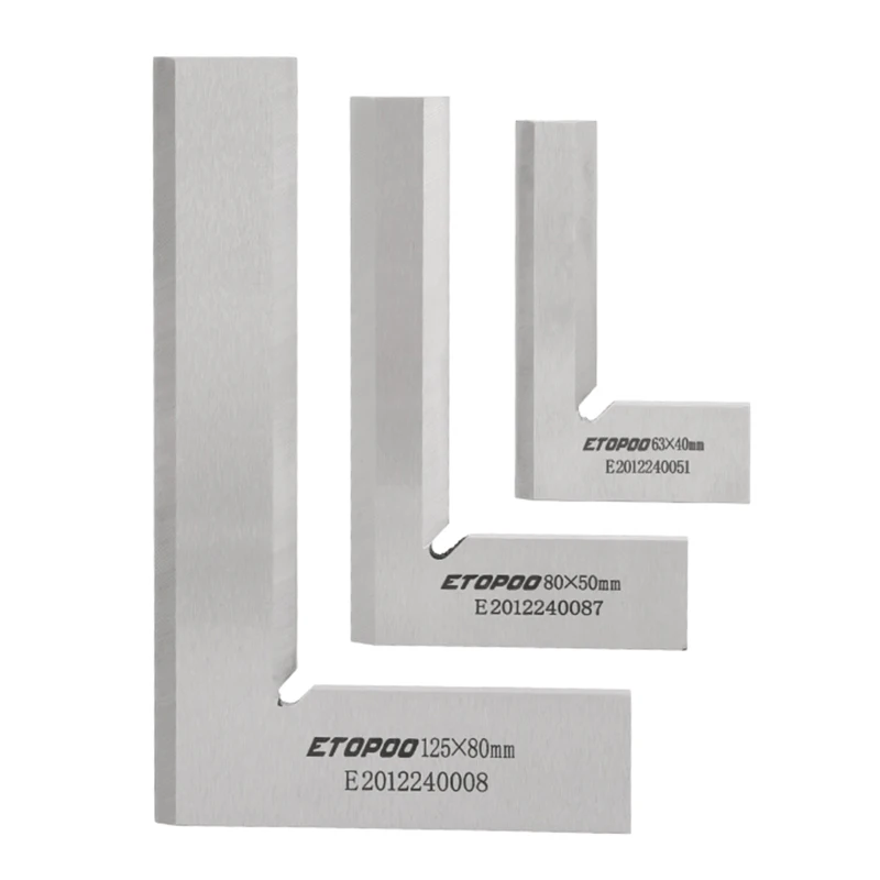 High quality 80*50mm 63*40mm Angle Square Broadside Knife-Shaped 90 Degree Angle Blade Ruler Gauge Blade Measuring Tool 6