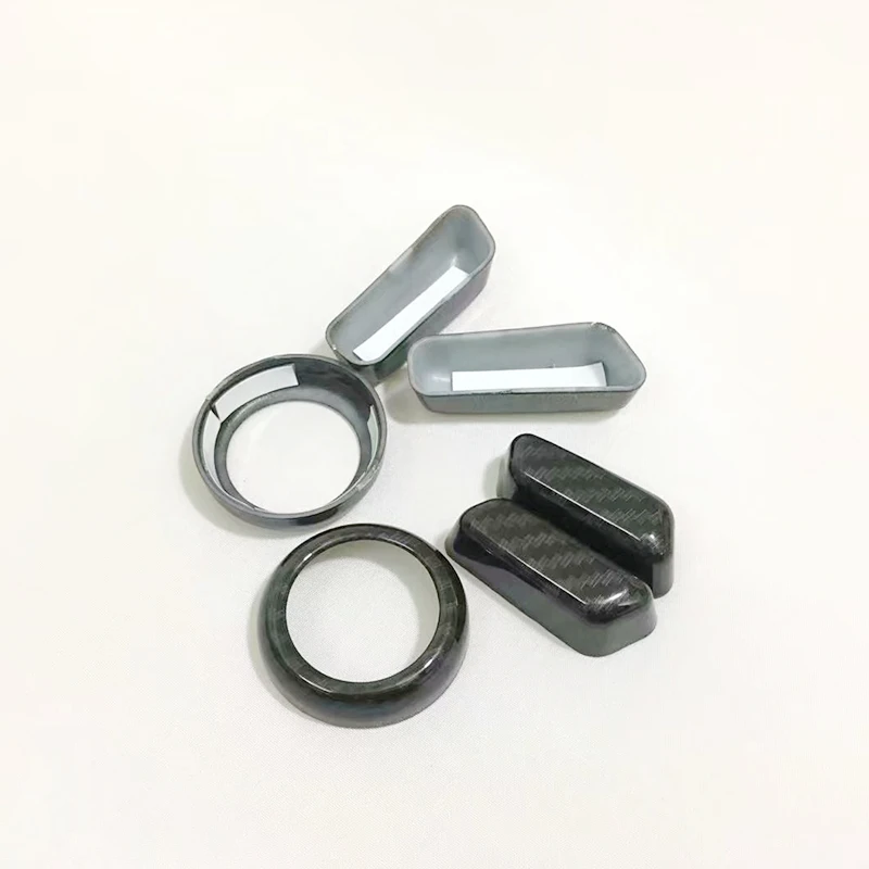 For Volvo XC60 ABS Matte/Carbon fibre Car Seat adjustment Switch sticker Cover Trim auto accessories car styling 6pcs