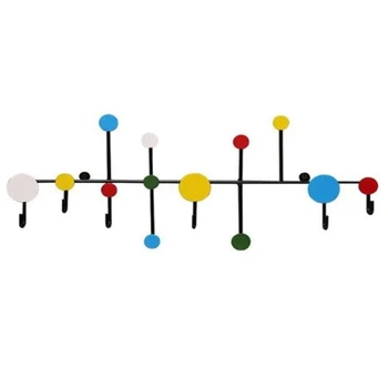 

Polka Dot Wrought Iron Decorative Wall-Mounted Key Holder Wall Storage Hook Iron Hook for Living Room Door Entrance Porch