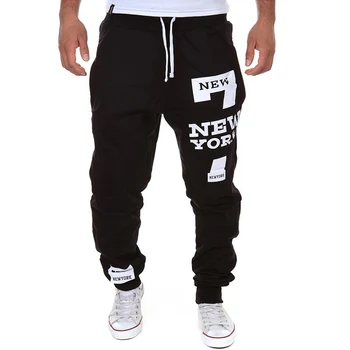 

Men Spring Autumn Summer Long Pants Sweatpants 2020 Harem Letter Print Loose Gym Sports Training Track Jogger Running Trousers