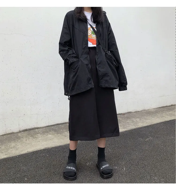 Цена не низкая 39 фото фотосессия Корейская серия Ulzzang Cool Girly серия Apathy темный дизайн пальто с принтом 1049