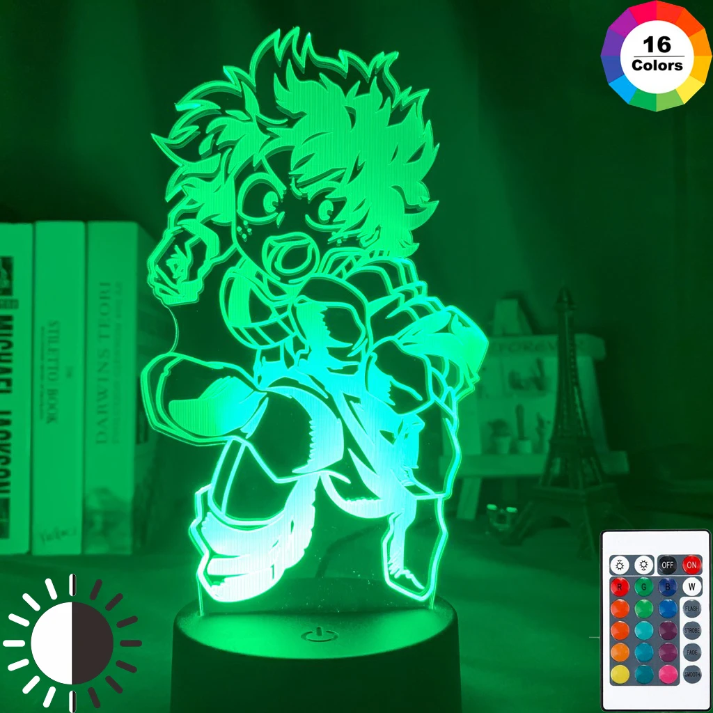 Светодиодный ночной Светильник My Hero Academia мидория изуку фигура ночник для детей