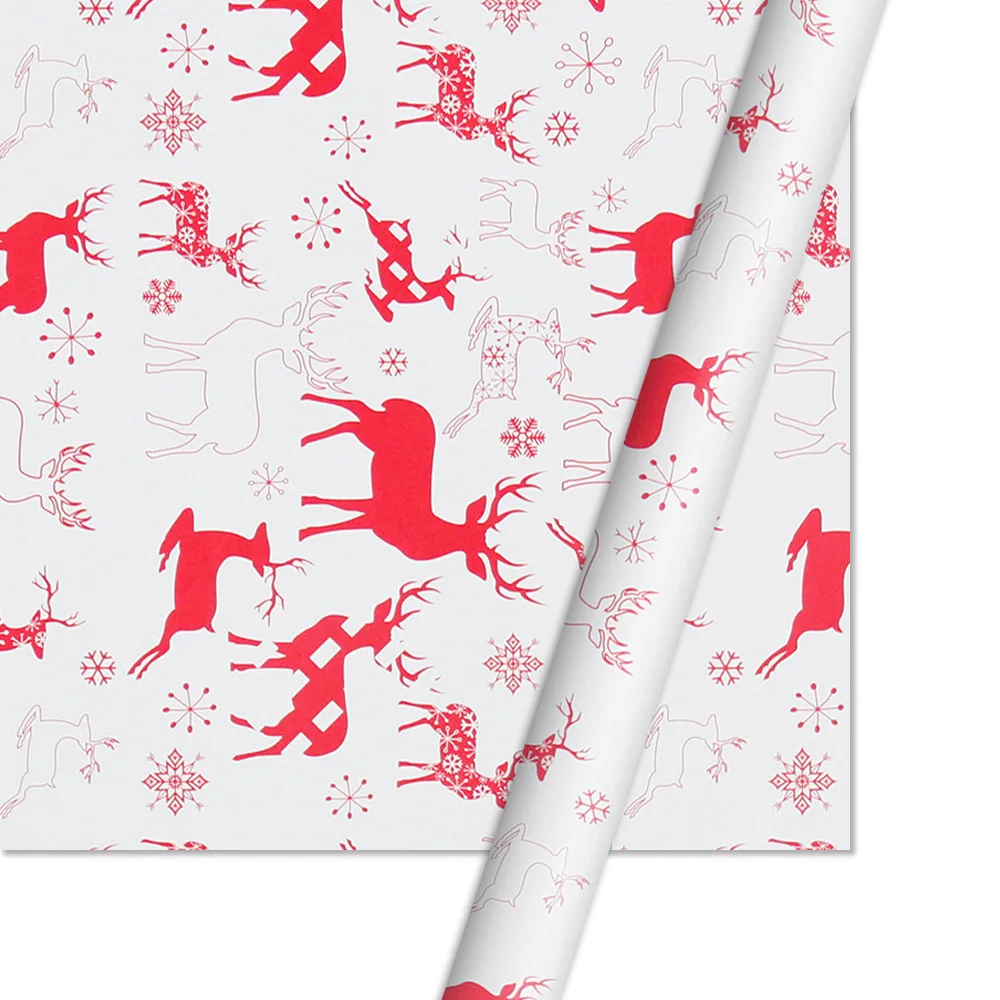 10pcs/lot 50x70cm Christmas Wrapping Paper Gift Present Wrap Craft Paper Decorative Handmade Paper