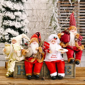 

Luanqi Santa Claus Doll Large Christmas Dolls Ornament Happy New Year Gift Home Natal 2020 Xmas Gift Merry Christmas Decoration