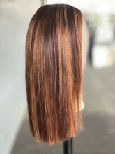 Peluca de cabello humano con encaje transparente para mujer, postizo de encaje frontal de 13x4, Bob ombré corte, pelo brasileño predespuntado
