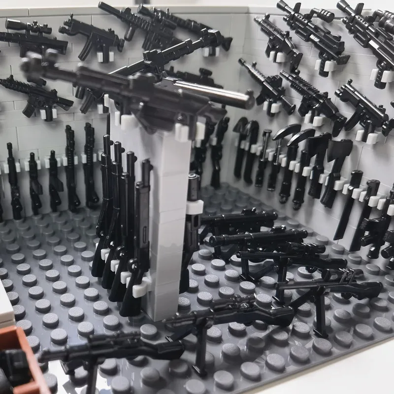 Sosuy M1887 Fucile Giocattolo Mattoncini Set, 1:1 Fai da te mitragliatrice Modello Ragazzi Adolescenti Adulti, Regali Uomini Bambini di 8+ Anni, Militari Collezione Appassionati 1370 Pezzi