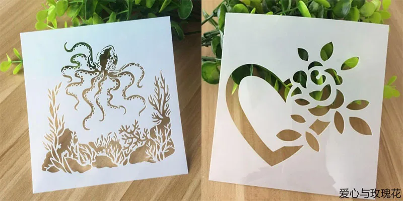 Ажурные Линейка-трафарет торт спрей набивным рисунком декоративные кружева линейка трафарет пуля журнал трафарет для граффити правитель