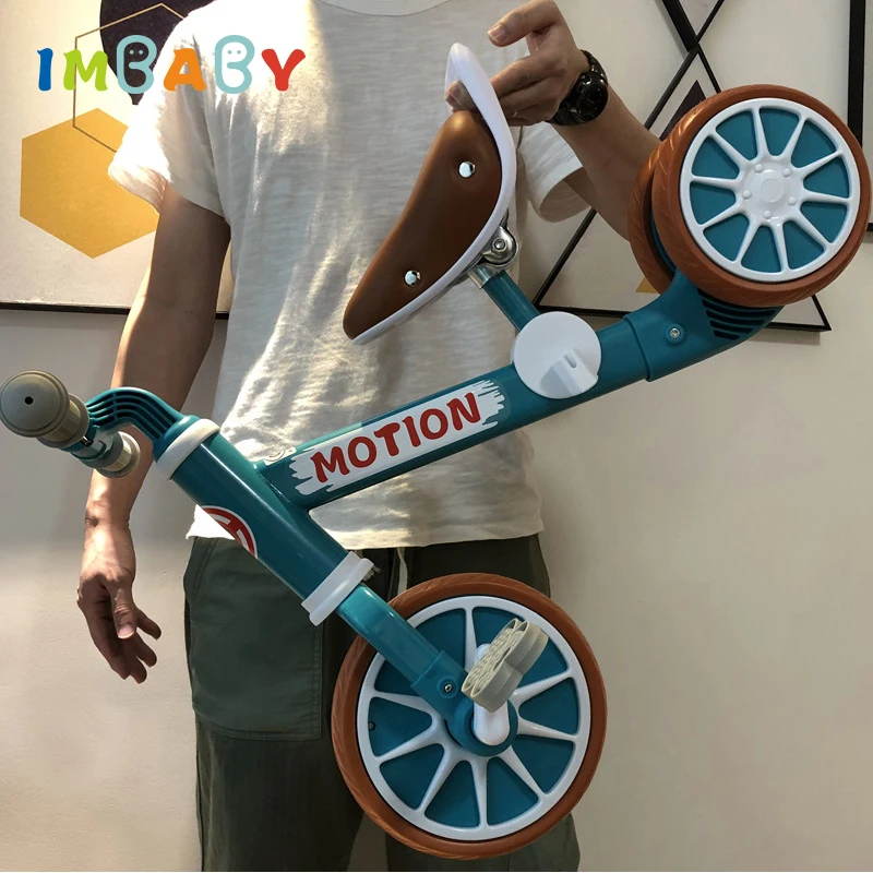 IMBABY Children Scooter Tricycle Toddler Balance Bike Kids Sliding Walker Ride On Outdoor Indoor Toy Adjustable Non-Inflatable