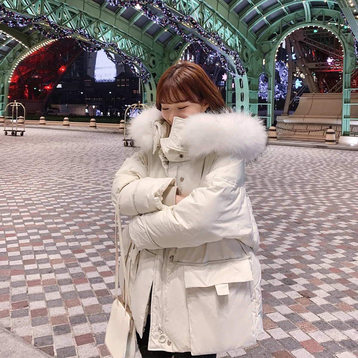 

Cotton Coat Women's 2019 New Style Autumn And Winter down Coat Cotton-padded Clothes Fashion INS Korean-style Loose-Fit Short-he