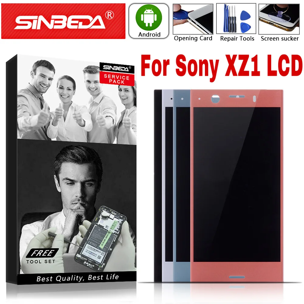 4 6 &quotоригинал для SONY Xperia XZ1 Компактный ЖК дисплей сенсорный экран Замена XPERIA мини