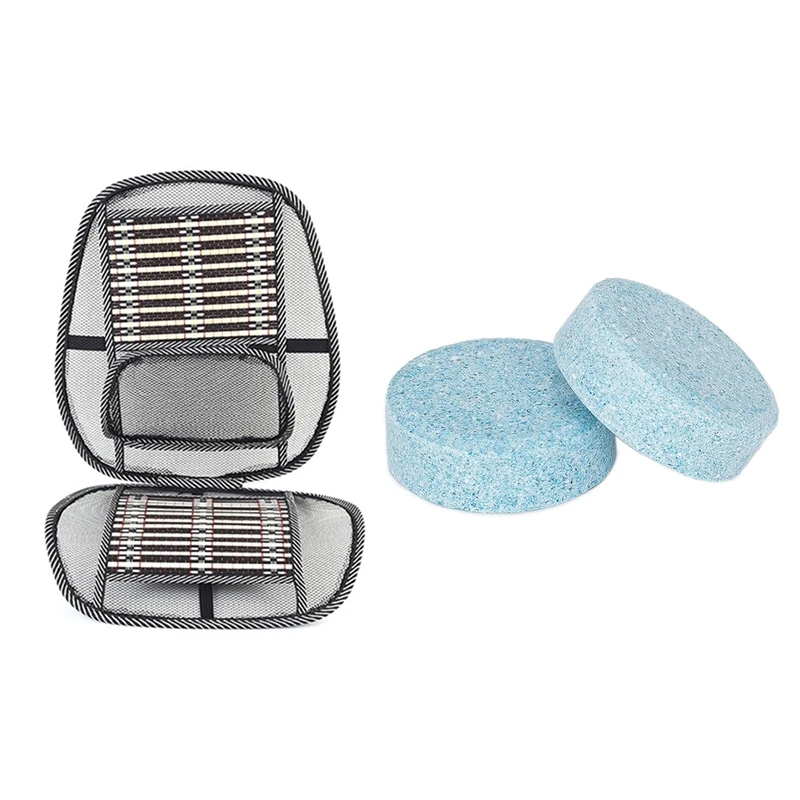 

1x Summer Cooling Lumbar Universal Massage Cushion Breathable Cushion Car Wire Seat & 30 Pcs Car Windshield Glass Concentrated C