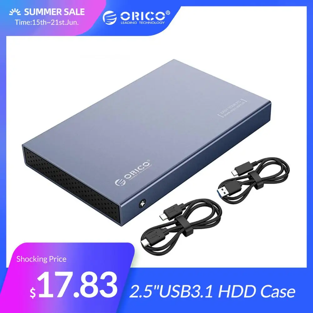 Корпус для жесткого диска ORICO 2,5 дюйма SATA к USB 3,1 type C Gen 2, чехол для samsung Seagate SSD 4 ТБ, коробка для жесткого диска, внешний корпус для жесткого диска|Корпус жесткого диска|   | АлиЭкспресс