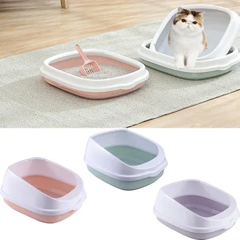 

Toilet Bedpan Cat Litter Box Cat Dog Tray Toilet Supply Teddy Anti-Splash Pet Dog Toilette Puppy Indoor Home Plastic Sandbox Cat