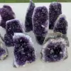 Tog Quality Hote Uruguary Dark Purple Amethyst Cluster Natural Amethyst Geode Chakra Crystal Decoration 5