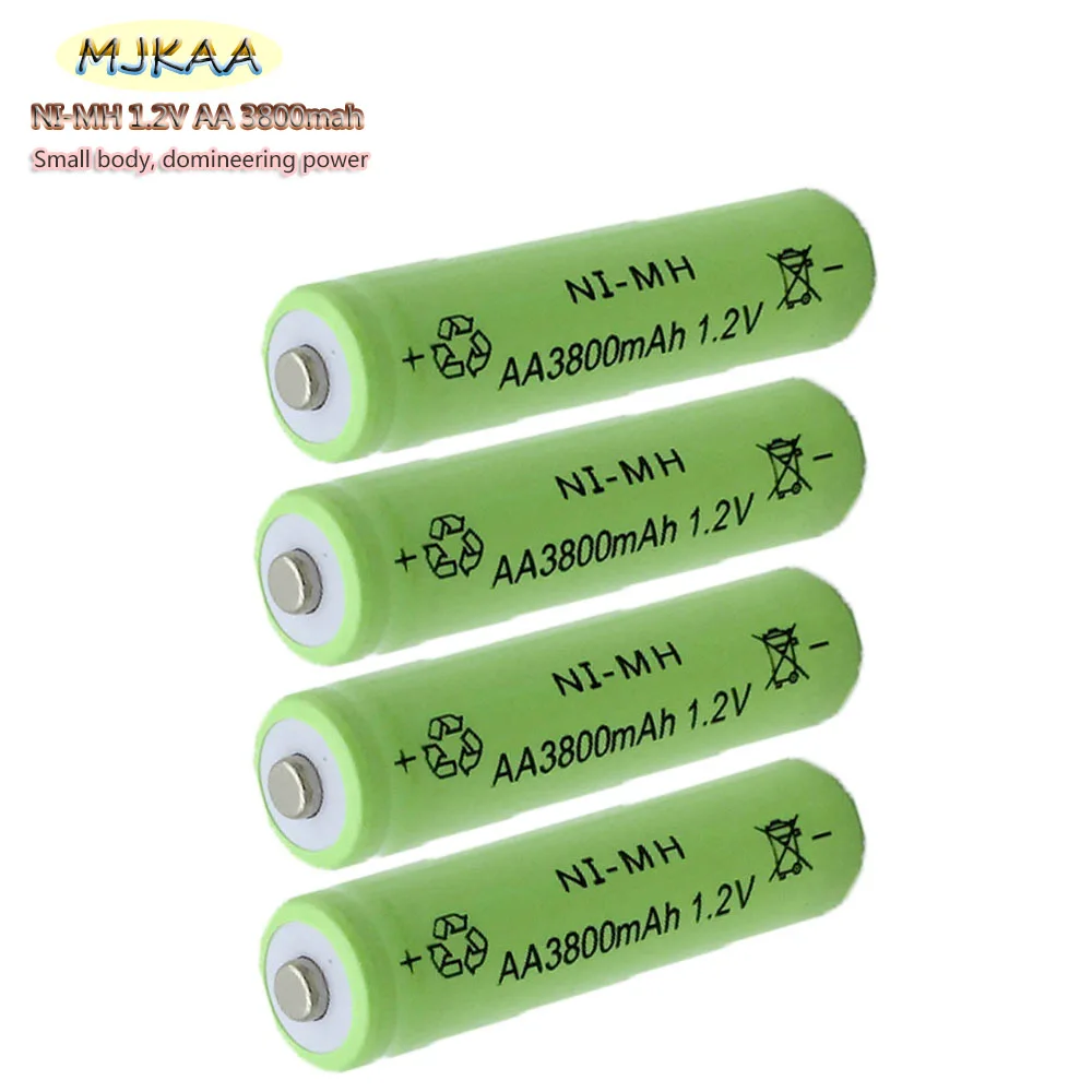 6 шт/AA NI MH 3800Mah 1,2 V аккумуляторная батарея подходит для камеры и игрушки
