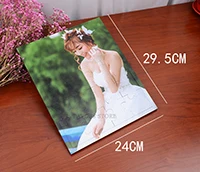 Free shipping 1pcs Personalized wood custom photo party Background or game props photograph Wedding car house decoration as gift - Color: Version C