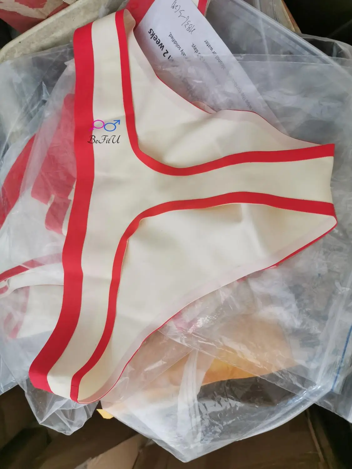 New hot sexy tight man latex Thong G-strings Shorts Briefs with strips