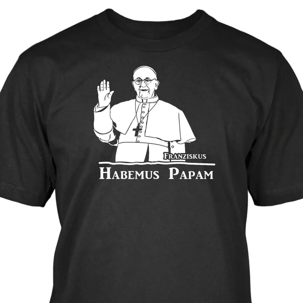 

2022 New Cool T-shirt Cotton Man T-shirt Best Sleling Design Free Shipping Papst Franziskus T-Shirt