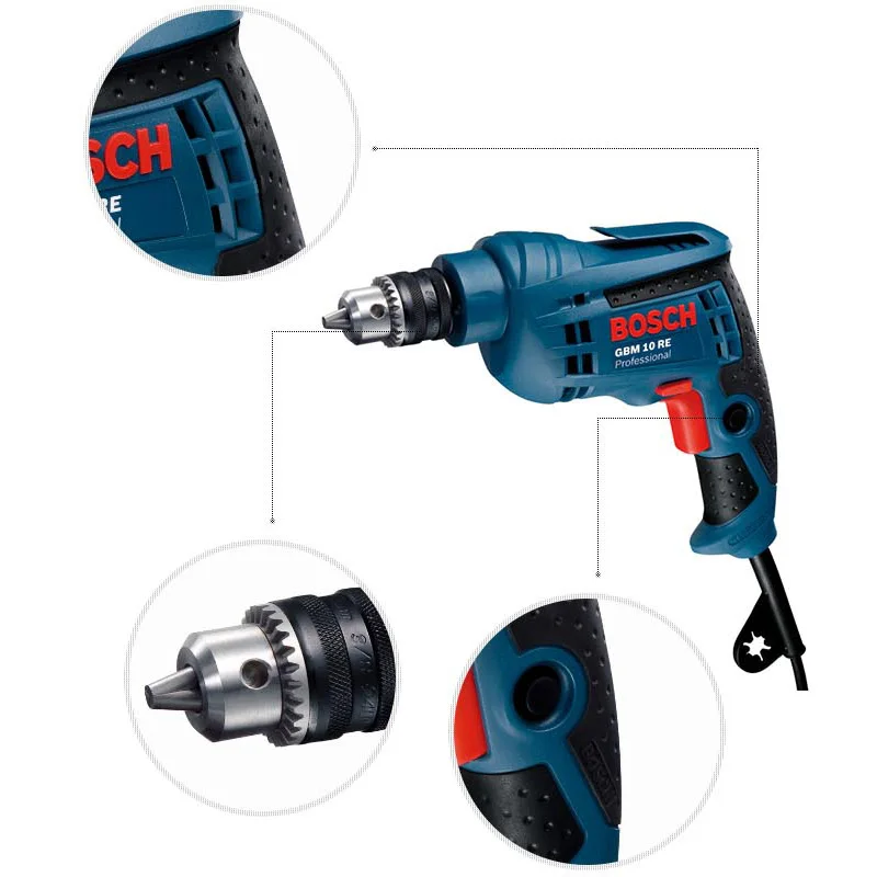BOSCH GBM 10 RE 450 ватт скорость двигателя 2600 об/мин Мощный, долговечный МНОГОФУНКЦИОНАЛЬНЫЙ электроинструмент электрическая отвертка