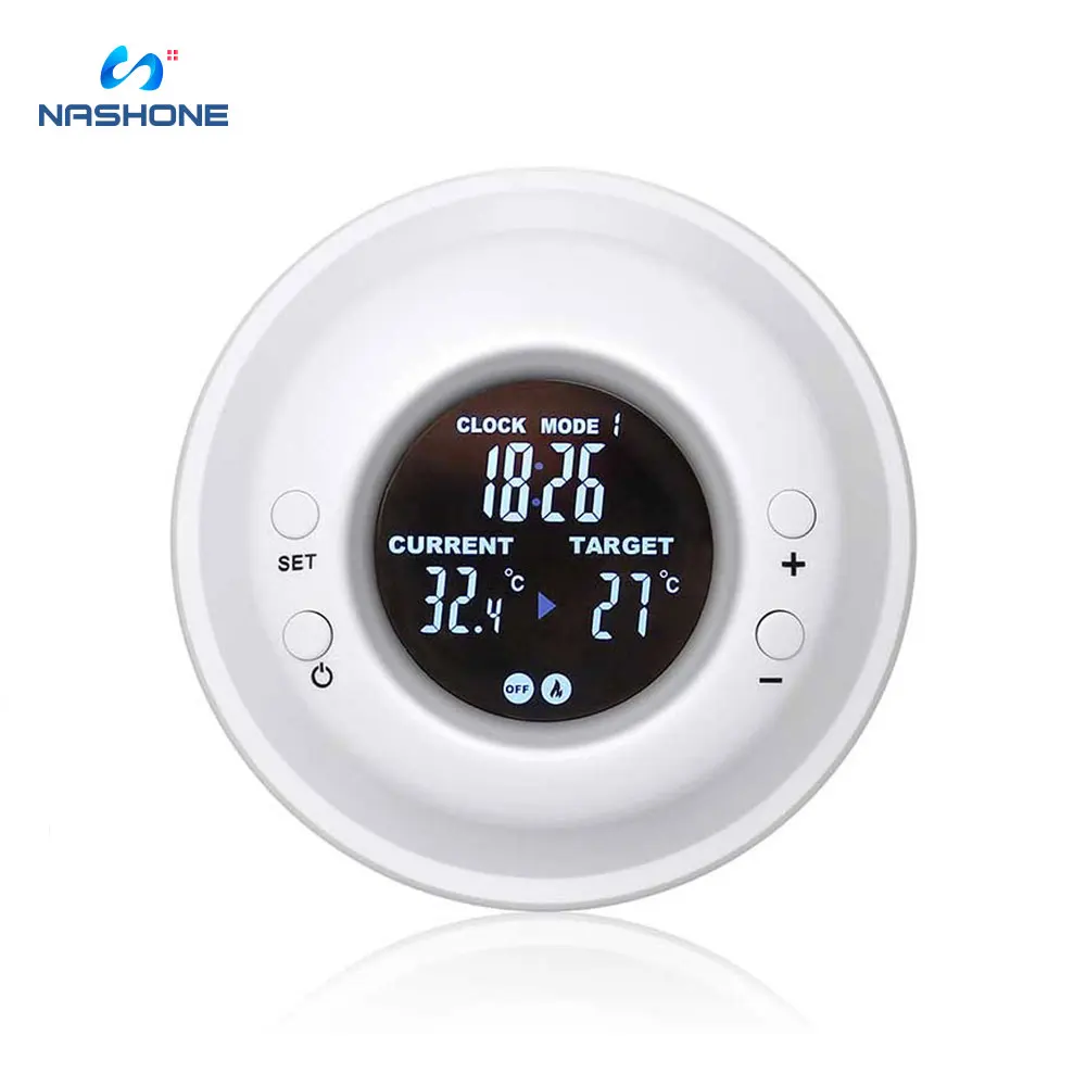 Digital thermostat temperature controller, Wireless Remote Control Thermostat Timer with LCD Display Outlet Adjustable Heating