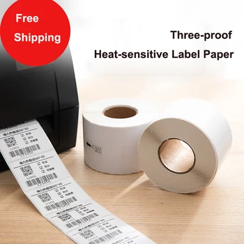 

50X40mm Printing Paper Cash Register Paper Three-proof Thermal Paper Thermal Barcode Paper Label Printing Paper