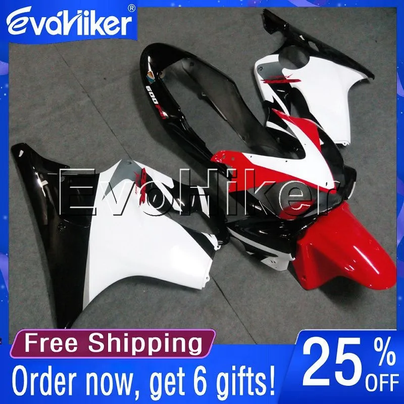 

Custom for motorcycle cowl CBR600F4i 2004 2005 2006 2007 CBR600 F4i 04-07 Injection mold motorcycle fairings red white+gifts